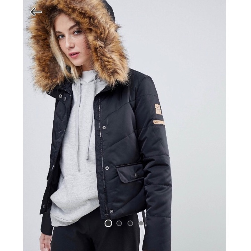 Noisy May Faux Fur Padded Parka